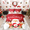Red, variant on Manfei Santa Claus 7-Piece Twin Bedding Sets,Merry Christmas Bedding Comforter Set,Festival Theme Breathable Sheet Sets,Microfiber Kids Bedroom Decor,Reversible