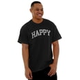 thumbnail image 4 of Happy Humorous Fun Upbeat Energetic Men's Graphic T Shirt Tees Brisco Brands L, 4 of 4