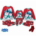 thumbnail image 2 of Peppa Pig Womens Christmas Pajamas Graphic Tops and Pants Sleepwear Matching Pjs for Couple Family, 2 of 10