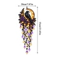 thumbnail image 3 of Elegant Halloween Cascade Wall Light, Black Crow Silhouette Style Halloween Wall Hanging Decor with Gothic Design LED Lighted Wall Ornament for Fireplace Entryway Halloween Decor, 3 of 3