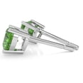 thumbnail image 2 of Peridot 5mm Heart Stud Earrings in 14k White Gold, 2 of 4