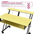 thumbnail image 6 of Wooden Top Music Recording Studio Desk in Yellow and Black, 6 of 6