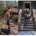 thumbnail image 5 of (2 pack) WHITEDUCK Heavy Duty Canvas Duffel Bag for Men and Women - Foldable Military Army Style Duffel Bag, with Full Length Zipper- Outdoors, Travel, Gym & Storage (X-Large 48" x 20", Tan & Black), 5 of 8