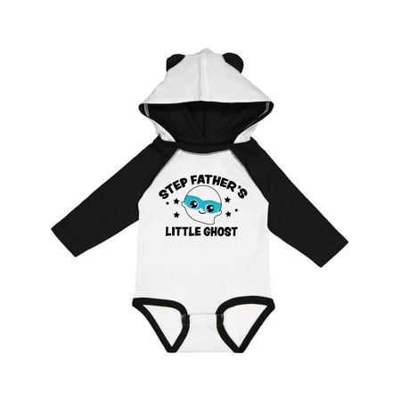 

Inktastic Cute Step Father s Little Ghost with Stars Gift Baby Boy or Baby Girl Long Sleeve Bodysuit