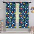 thumbnail image 5 of Blackout Kids Curtains,DarkBlue Dinosaurs Stars Hearts Childrens Insulated Curtains Set Of 2,Bedroom Essentials,Toddler Room Decor 42"x63", 5 of 5