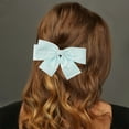 thumbnail image 2 of Unique Bargains 1 Pc Hair Barrettes Fashion Oversized Bow Hair Clip Blue, 2 of 5