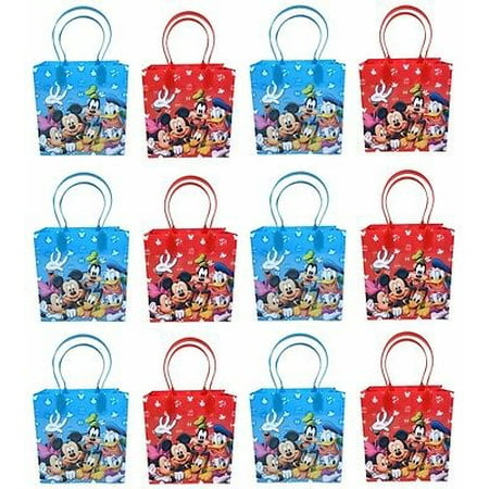 12PCS Disney Mickey and Friends Goodie Party Favor Gift Birthday Loot Bags