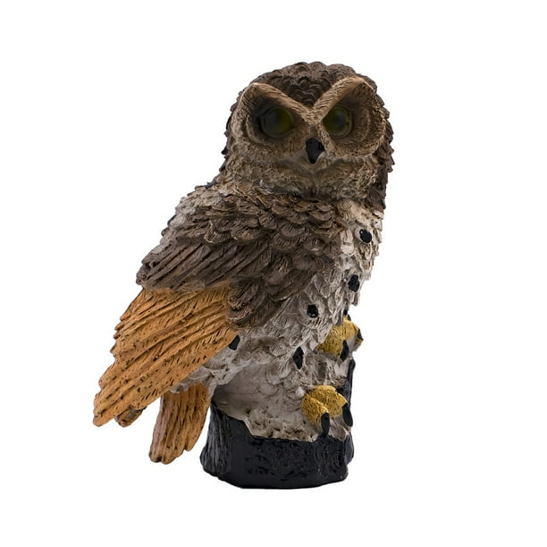 Garden LED Path Lights，Solar Bird Scarecrow Owl Decoy, Bird Repellent