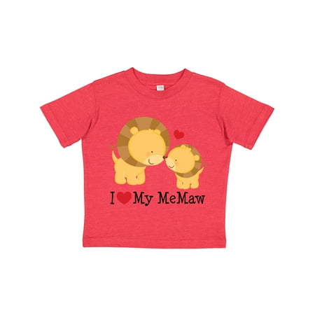 

Inktastic I Love My Memaw Gift Toddler Boy or Toddler Girl T-Shirt