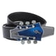 thumbnail image 1 of Cinturón de material cuero PU informal, pretina con hebilla en apariencia de guitarra para pantalones, accesorios de trabajo, de negocios, , negro Baoblaze Correa de cintura, 1 of 7