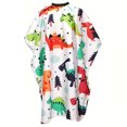 thumbnail image 1 of QJUHUNG Cape de Coupe de Cheveux Professionnelle Imperméable pour Adultes - Fermeture Réglable (Joli Design de Dinosaure), 1 of 5
