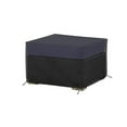 thumbnail image 5 of Covers & All Square Ottoman Cover, Waterproof UV & Weather Resistant, 30" L x 30" W x 18" H, Black, 5 of 6