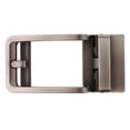 thumbnail image 2 of Reemplazo de hebilla automática de cinturón de trinquete para hombres de aleación gris claro negro Sunnimix Hebilla de cinturón deslizante automática, 2 of 7