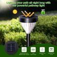thumbnail image 4 of BLITZWILL 8Pack Solar Pathway Lights, LED Path Light Garden Lights Auto-on/off 5 Pattern Waterproof Solar Landscape Lights for Lawn Patio Yard Garden(Warm Light), 4 of 10