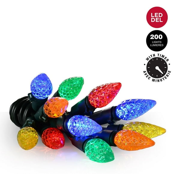 200 count C6 Multifunction Multicolor LED Light String