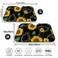 thumbnail image 3 of Picia Flower (2) Curved Windshield Sunshade Accordion Folding Style Auto Shade for Car Truck SUV Van Blocks UV Ray Sun Visor Protector -Small, 3 of 7