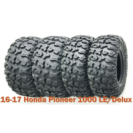 16-17 Honda Pioneer 1000 LE/Delux Full Tire Set 27x9R14 & 27x11R14 Radial