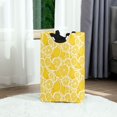 thumbnail image 6 of Yayeee Freestanding Laundry Hamper with Handle Collapsible Large Storage Basket for Clothes, Yellow Lemon Pattern, 6 of 7