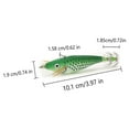 thumbnail image 4 of maskred Appât Ventre Rond Lumineux 8cm Léger Simulation Leurres de Pêche Crevettes Bonne Résistance Fournitures de Pêche Vert d'Eau Douce 1Ensemble, 4 of 6