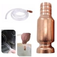 thumbnail image 4 of Bgsha 1pc Copper Siphon Filler Pipe Manual Pumping Oil Pipe Fittings Siphon Connector, 4 of 8