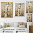 thumbnail image 4 of Designart "American Basswood Tree in Beige II" Landscapes Canvas Wall Art - Country Brown Tree Living Room Canvas Art, 4 of 6