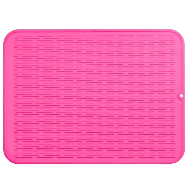 Alfombrilla de silicona para secar platos MicoYang Rose 2XL, 60 x 45 cm, resistente al calor