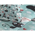 thumbnail image 4 of Ambesonne Cat Quilted Coverlet 3 Pcs, Kitties Love Daydreaming, King Size, Multicolor, 4 of 5