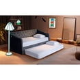 thumbnail image 1 of Cama Doble De Velvet Gris Oxford No Incluye Colchones Modelo Nigari, 1 of 8