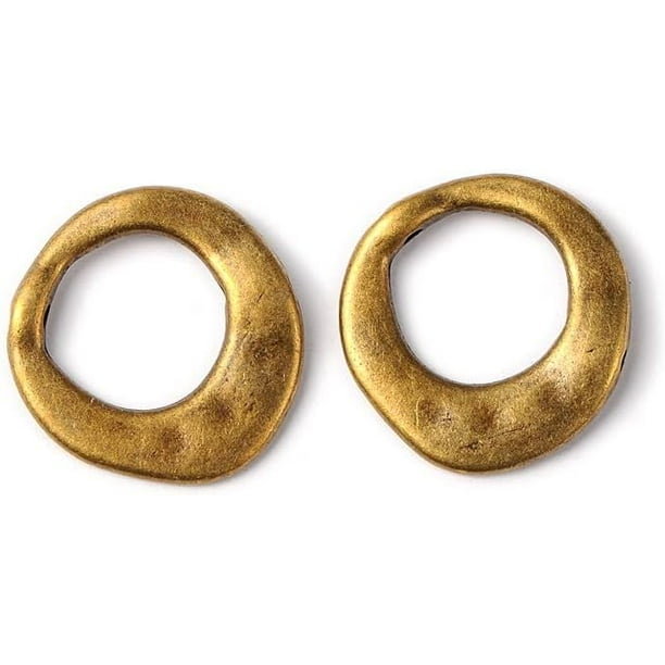 10 dijes de dona estilo vintage tibetano, de aleación y baño de bronce, ideales para crear joyería DIY. Perfectos para hacer collares, pulseras y aretes.