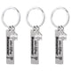 thumbnail image 1 of 3 unids de acero inoxidable Llaveros de acero inoxidable Llaveros Chic Bag Colgantes Regalo Llavero Anillos, 1 of 6