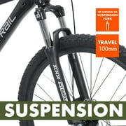 Ozark Trail 27.5 M.1 Vibe Mountain Bicycle, Large Frame, Fits Riders 59 - 62+, Black, Adult, Unisex