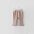 thumbnail image 4 of IROINNID Girl's Elastic Flared Pants Casual All-Match Cotton Pants, 4 of 7