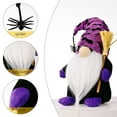 thumbnail image 3 of Holloyiver Halloween Witch Gnome Decorations, Handmade Plush Elf Swedish Tomte Nisse Faceless Doll Scandinavian Dwarf for Halloween Home Table Ornaments Thanksgiving Day Gifts (Purple), 3 of 7
