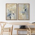 thumbnail image 3 of Framed Canvas Print Wall Art Set of 2 Abstract Floral Botanical Modern Art for Living Room, Bedroom, Office - 24"x36"x2 NATURAL, 3 of 7