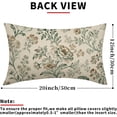 thumbnail image 3 of Sage Green Brown Vintage Floral Pillow Covers 12x20 Inch Set of 2 Chinoiserie Flower Netural Decorative Lumbar Throw Pillowcases Rustic Farmhouse Accent Outdoor Cushion Cases Decor for Sofa Couch, 3 of 7