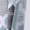 thumbnail image 6 of Haperlare 28"W x 45"L Kitchen Curtains Moroccan Printed Cotton Blend Blackout Tier Curtain for Cafe Bathroom, Teal/Gray, Set of 2, 6 of 7
