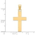 thumbnail image 3 of Real 14kt Yellow Gold Polished Cross Charm Pendant; for Adults and Teens; for Women and Men, 3 of 4