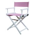 thumbnail image 1 of Casual Home 200-01/021-22 Silla directora 18"" - Altura clásica Marco blanco/Lona rosa, 1 of 1