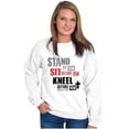 thumbnail image 4 of Stand Sit Kneel Religious Jesus Sweatshirt for Men or Women Brisco Brands S, 4 of 6