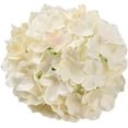 thumbnail image 2 of Silk Hydrangea Heads Artificial Flowers Heads with Stems for Home Wedding Decor,Pack of 10 (White), 2 of 5