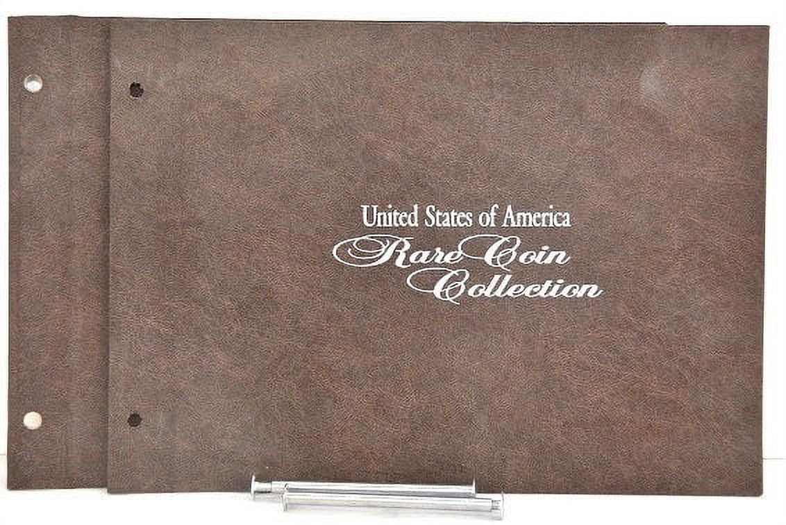 US Rare Coin Collection Binder in Brown (9 3/4" x 7" x 3 1/4)