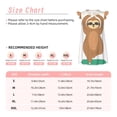 thumbnail image 3 of Fotbe Cute Sloth In Yoga Pose Tree Vestido de Dormir para Niñas de 3 a 10 Años, Mangas Cortas, Estilo Princesa, Pijama Camisón con Mangas Voladas-X-Large, 3 of 6