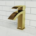 thumbnail image 2 of VIGO Satro Single Handle Single-Hole Bathroom Faucet in Matte Brushed Gold, 2 of 12