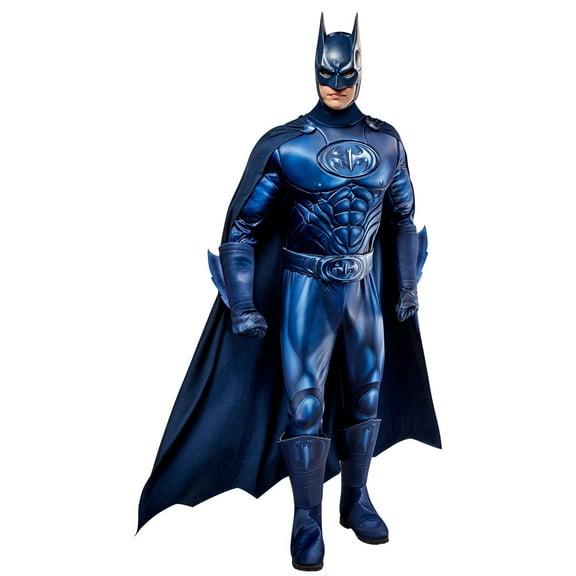 Batman & Robin 1997 Batman Deluxe Muscle Chest Costume for Adults by Rubies, Men's Medium