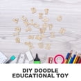 thumbnail image 3 of MasteelfCA 200pcs 15mm DIY Educational Toy Small Natural Wooden Slice Scrapbooking Embellishments DIY Craft Decor (English Letters Pattern), 3 of 8