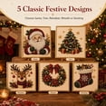 thumbnail image 2 of DIY Christmas Pearl Diamond Painting Art Kit with Frame, Christmas Pearl Beads Art Craft for Adults Beginner, Gemstone Diamond Dots Beads for Home Wall Decor, Healing Stress-Relieving (Santa), 2 of 6