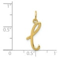 thumbnail image 3 of 14k Yellow Gold L Initial Charm, 3 of 4