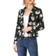 thumbnail image 5 of BLAZER AJUSTADO INSPIRE CHIC para Mujeres con Solapa Con Muesca, Chaqueta de Trabajo Abierta Estampada, S Negro-Floral, 5 of 8