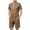 Brown@GC@, variant on CONZONE Men's 2 Pieces Outfits Solid Color Short Sleeve T-Shirts Shorts Set for Men Breathable Summer Tracksuit
