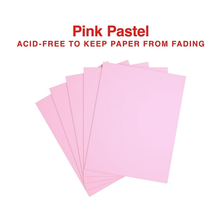 Staples 30% Recycled 20lbs Pink Printer Sheets, Pastel Colored